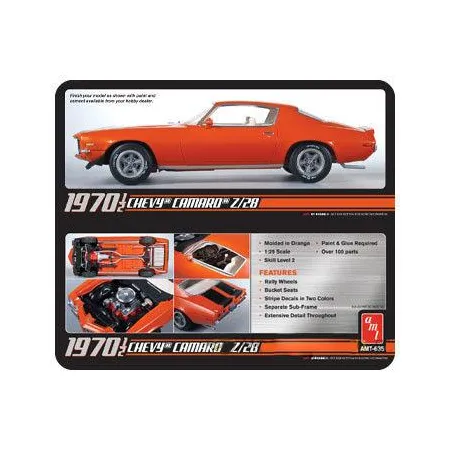 Model Plastikowy Do Sklejania AMT (USA) - 1970 1/2 Camaro Z28-1635095