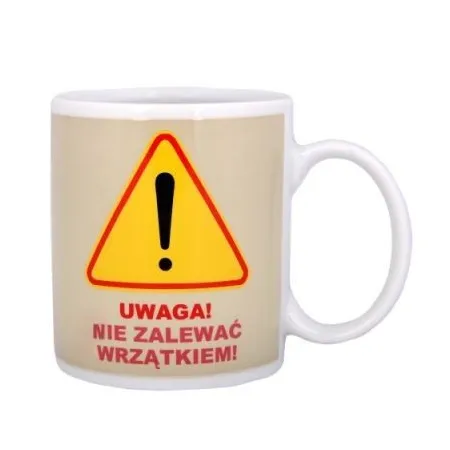 Niesamowity Demotywujący Kubek - Uwaga!-1635392