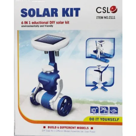 Roboty solarne 6w1 - Solar Kit - wiatrak, helikopter, auto, robot-1635412