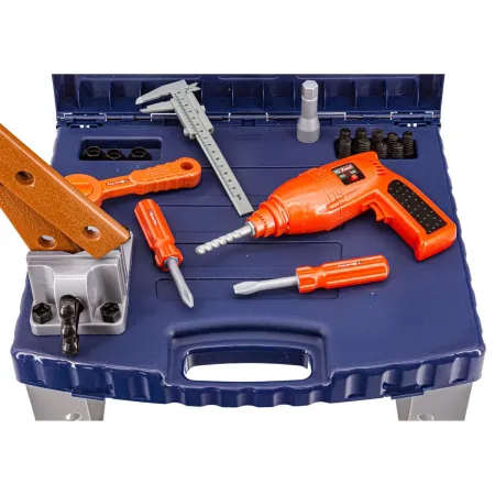 Warsztat stolarski w walizce - wiertarka, klucze, młotek-1635451