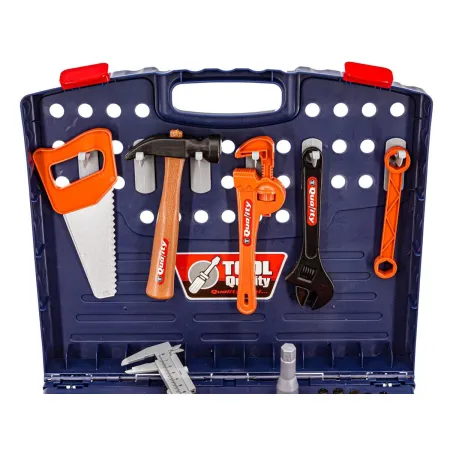 Warsztat stolarski w walizce - wiertarka, klucze, młotek-1635452