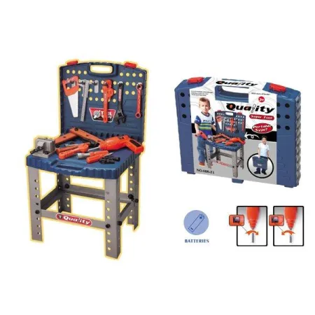Warsztat stolarski w walizce - wiertarka, klucze, młotek-1635453