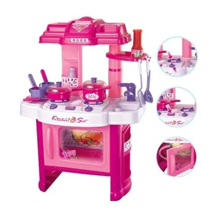 Kuchnia Z Piekarnikiem Różowa - Dźwięki, Światło, Akcesoria