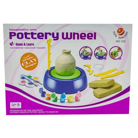 Koło Garncarskie - Mały Artysta - farbki, masa, koło, narzędzia-1635764