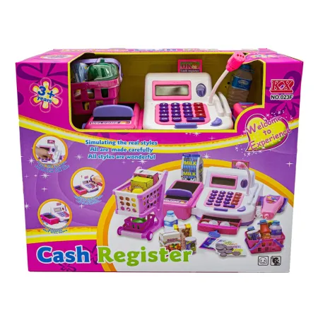 Edukacyjna kasa sklepowa- kalkulator, mikrofon, akcesoria-1635846