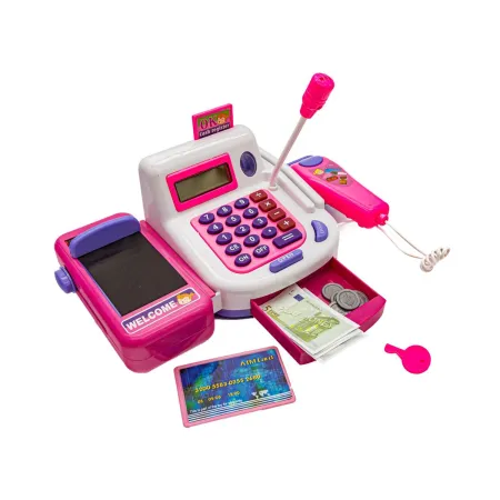 Edukacyjna kasa sklepowa- kalkulator, mikrofon, akcesoria-1635848