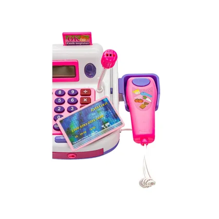 Edukacyjna kasa sklepowa- kalkulator, mikrofon, akcesoria-1635849