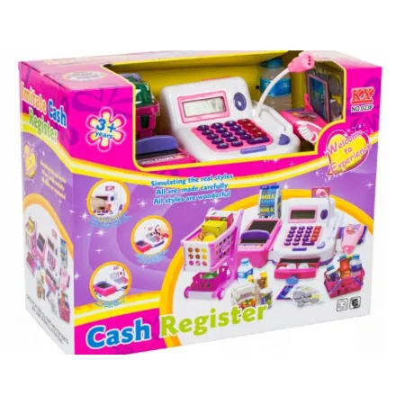 Edukacyjna kasa sklepowa- kalkulator, mikrofon, akcesoria-1635858