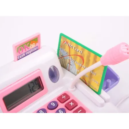 Edukacyjna kasa sklepowa- kalkulator, mikrofon, akcesoria-1635864