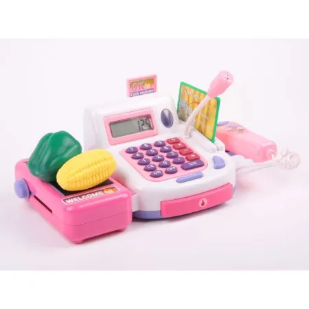 Edukacyjna kasa sklepowa- kalkulator, mikrofon, akcesoria-1635865