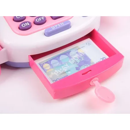 Edukacyjna kasa sklepowa- kalkulator, mikrofon, akcesoria-1635866