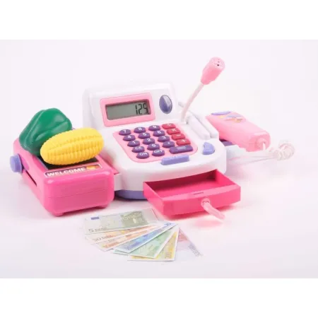 Edukacyjna kasa sklepowa- kalkulator, mikrofon, akcesoria-1635869