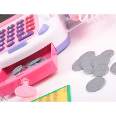 Edukacyjna kasa sklepowa- kalkulator, mikrofon, akcesoria-1635875