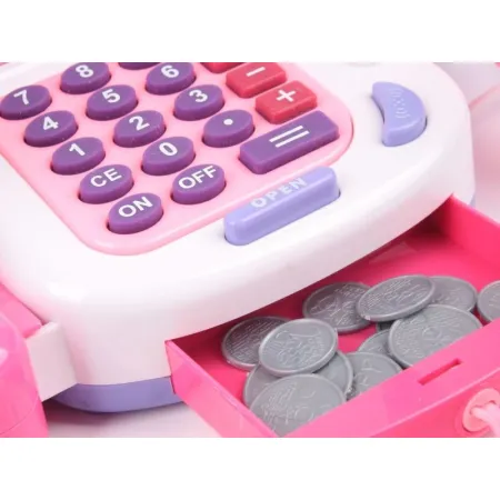 Edukacyjna kasa sklepowa- kalkulator, mikrofon, akcesoria-1635878