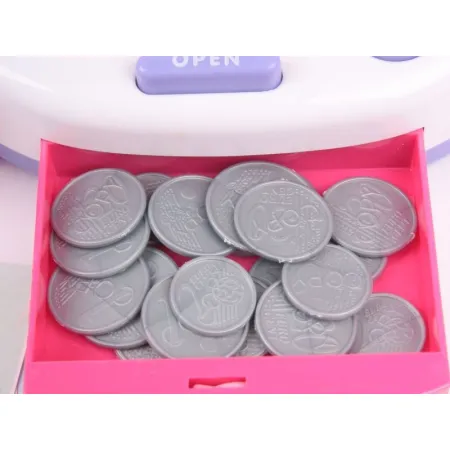 Edukacyjna kasa sklepowa- kalkulator, mikrofon, akcesoria-1635881