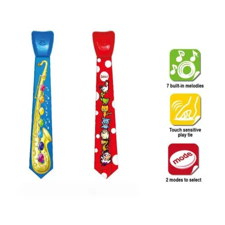 Edukacyjny Grający Krawat dla dziecka - Saksofon, Zwierzęta-1636160