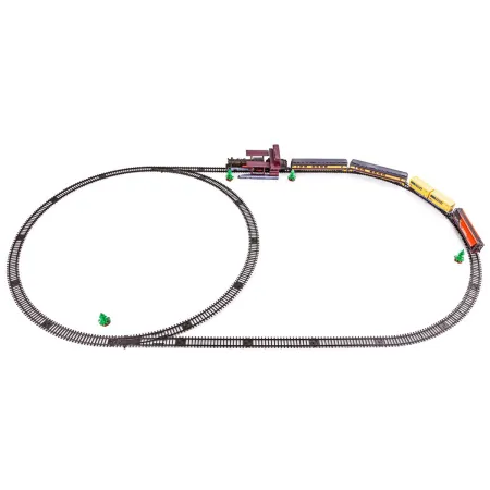 Realistyczna Kolejka Parowóz Wagony Zajazd Tory-1636220