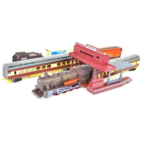 Realistyczna Kolejka Parowóz Wagony Zajazd Tory-1636225