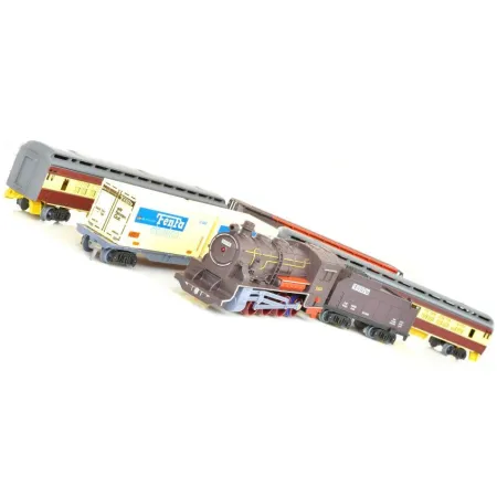 Realistyczna Kolejka Parowóz Wagony Zajazd Tory-1636229