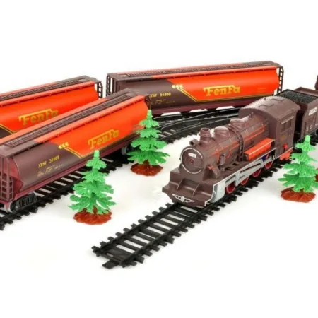 Realistyczna Kolejka Fenfa - Parowóz + Cysterny-1636245