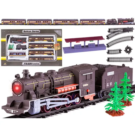 Realistyczna Kolejka Fenfa - Parowóz + Wagony Pasażerskie