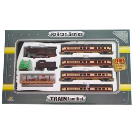 Realistyczna Kolejka Fenfa - Parowóz + Wagony Pasażerskie-1636269