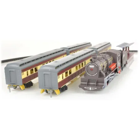 Realistyczna Kolejka Fenfa - Parowóz + Wagony Pasażerskie-1636272