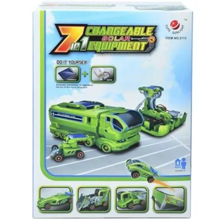 Zabawka Solarna 7w1 Samochód Autobus Koparko Spych-1636314