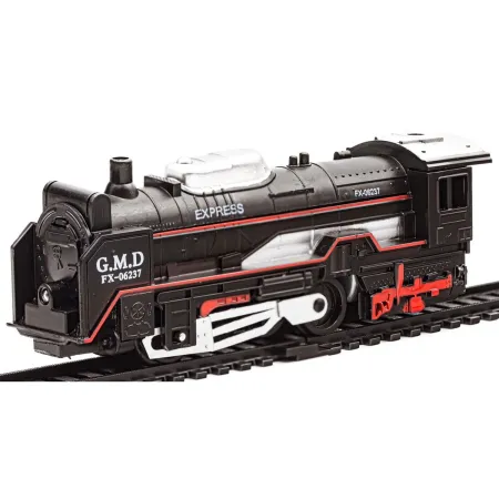 Kolejka Rail King Parowóz + 3 Wagony-1636371