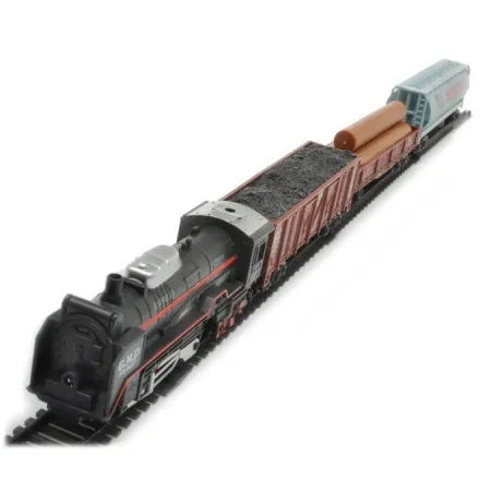 Kolejka Rail King Parowóz + 3 Wagony-1636381