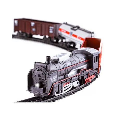 Elektryczna Kolejka - Parowóz + 3 Wagony-1636391