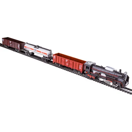 Elektryczna Kolejka - Parowóz + 3 Wagony-1636395