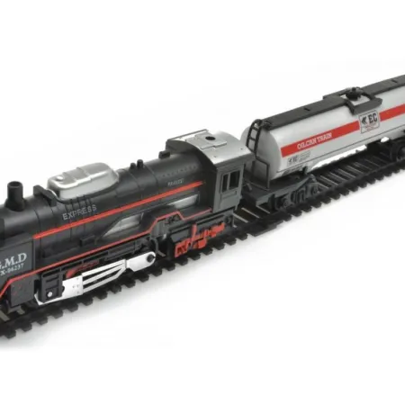 Elektryczna Kolejka - Parowóz + 3 Wagony-1636398