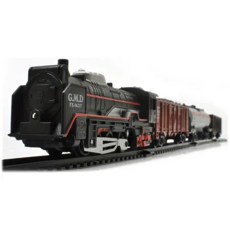 Elektryczna Kolejka - Parowóz + 3 Wagony-1636399