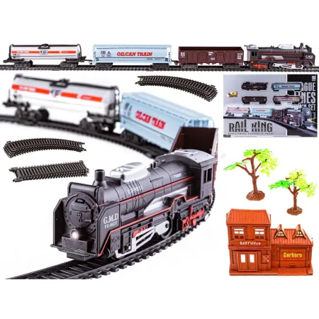 Elektryczna Kolejka Rail King, Parowóz + 3 Wagony