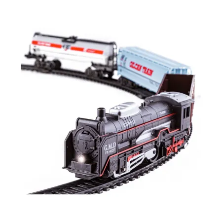 Elektryczna Kolejka Rail King, Parowóz + 3 Wagony-1636407