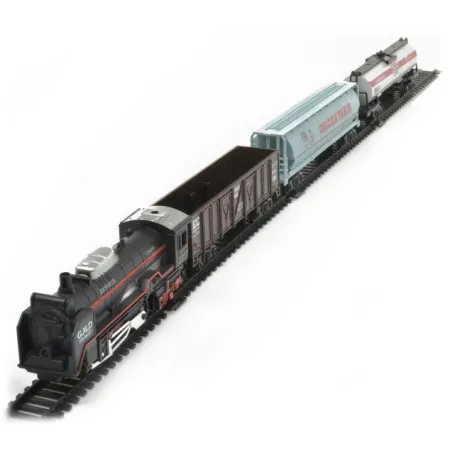 Elektryczna Kolejka Rail King, Parowóz + 3 Wagony-1636412