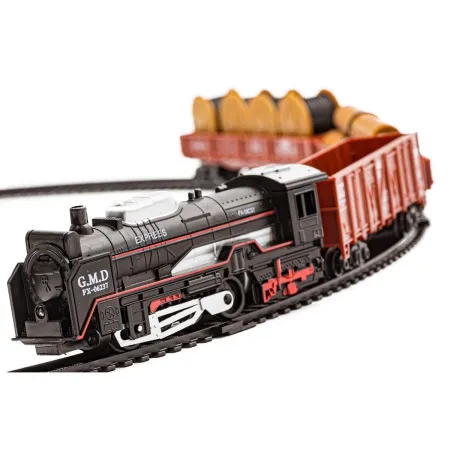 Realistyczna Kolejka Rail King - Parowóz + 3 Wagony-1636423