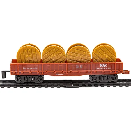 Realistyczna Kolejka Rail King - Parowóz + 3 Wagony-1636425