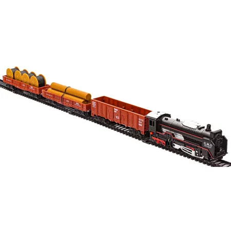 Realistyczna Kolejka Rail King - Parowóz + 3 Wagony-1636428