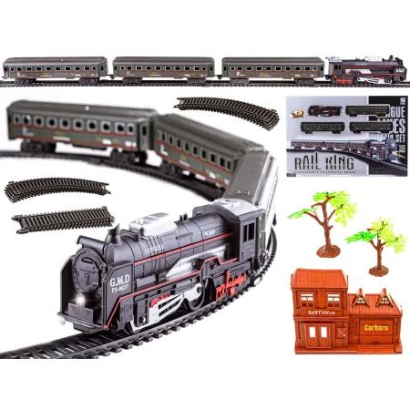 Elektryczna Kolejka - Parowóz + Wagony Pasażerskie