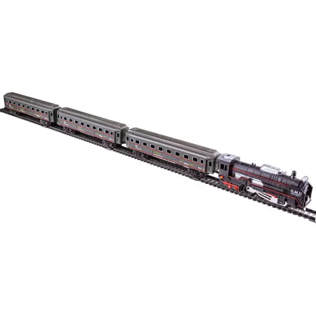 Elektryczna Kolejka - Parowóz + Wagony Pasażerskie-1636443