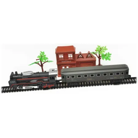 Elektryczna Kolejka - Parowóz + Wagony Pasażerskie-1636448