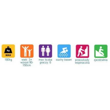 Zamek Fantastycznej Rozrywki 13w1 Dmuchaniec Zamek Dmuchany HappyHop Zjeżdzalnia Trampolina-1636473