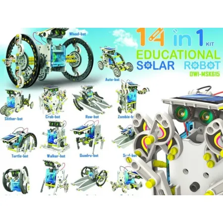 Edukacyjny Zestaw Solarny Robot 14w1 - Pies, Łódka Itp-1636678