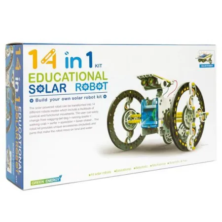 Edukacyjny Zestaw Solarny Robot 14w1 - Pies, Łódka Itp-1636681