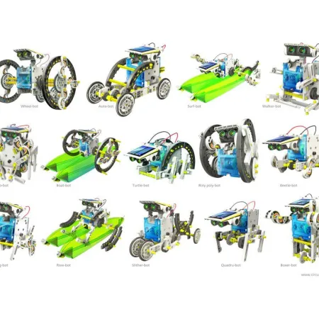 Edukacyjny Zestaw Solarny Robot 14w1 - Pies, Łódka Itp-1636682