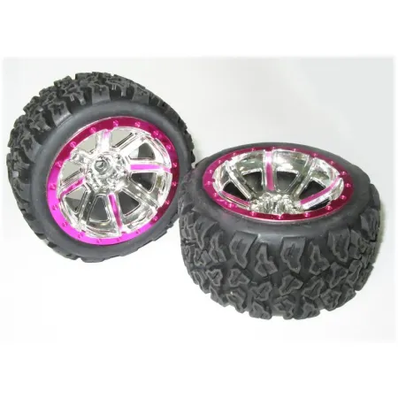 Kompletne Koło 4wd12-32 Felga + Opona (2szt.) FIOLETOWE