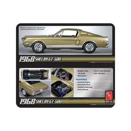 Model Plastikowy Do Sklejania AMT (USA) - 1968 Shelby GT500-1637016