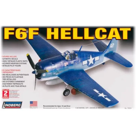 Model Plastikowy Do Sklejania Lindberg (USA) Samolot F6F Hellcat